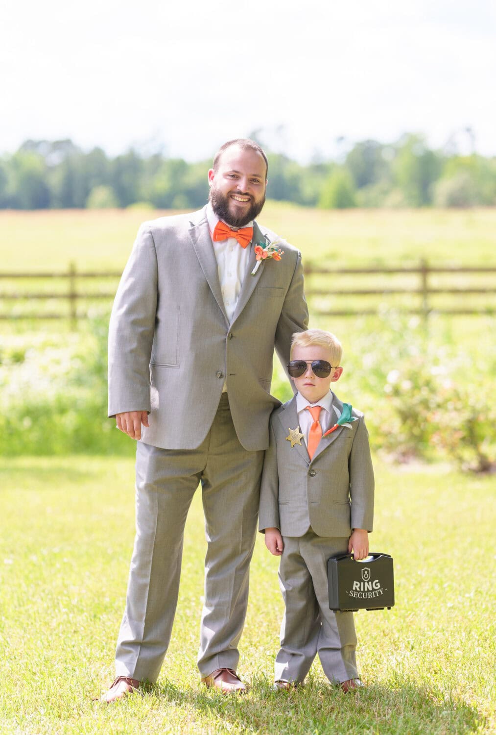 Fun pictures with the groom and groomsmen - Wildhorse at Parker Farms