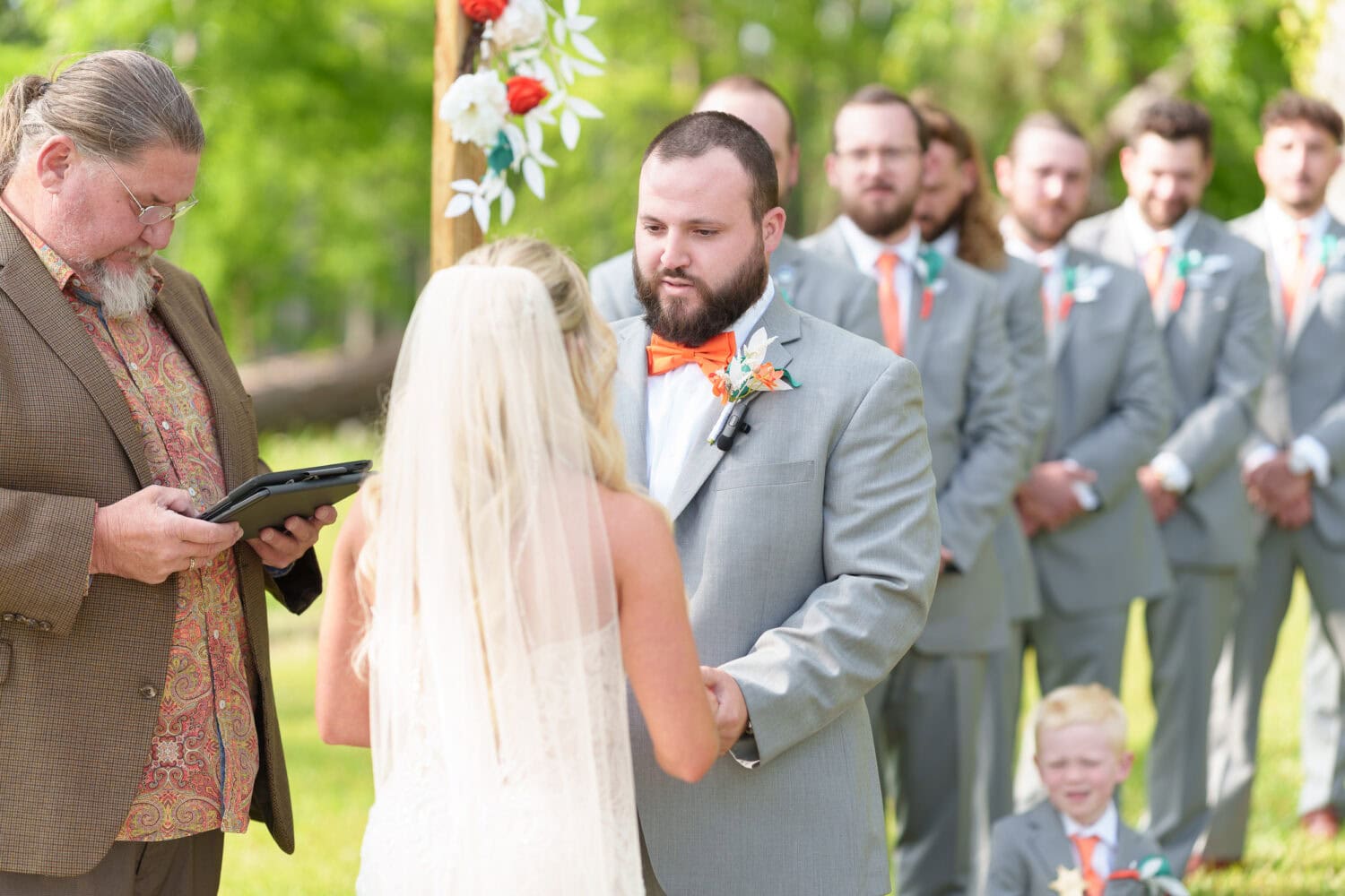 Groom giving his vows - Wildhorse at Parker Farms