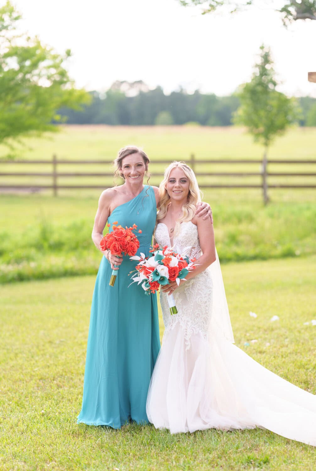 Individual portraits with bride and bridesmaids - Wildhorse at Parker Farms