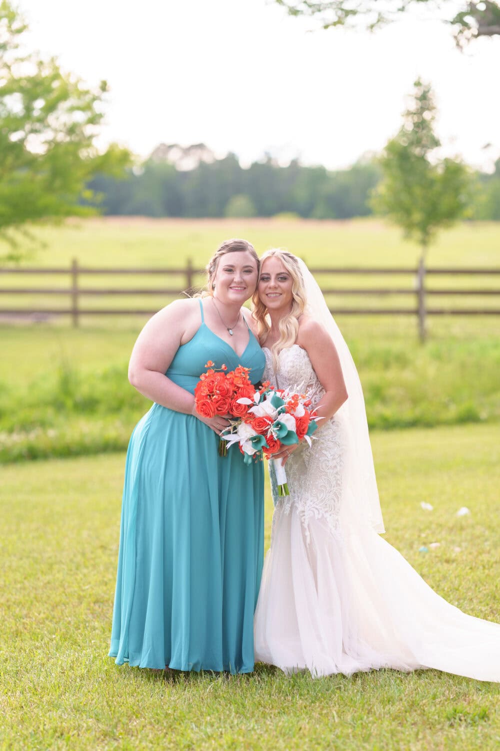 Individual portraits with bride and bridesmaids - Wildhorse at Parker Farms